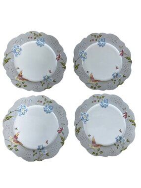 Laura Ashley Heritage Collectables Set Of 4 Dinner Plates 24.5cm Porcelain NEW